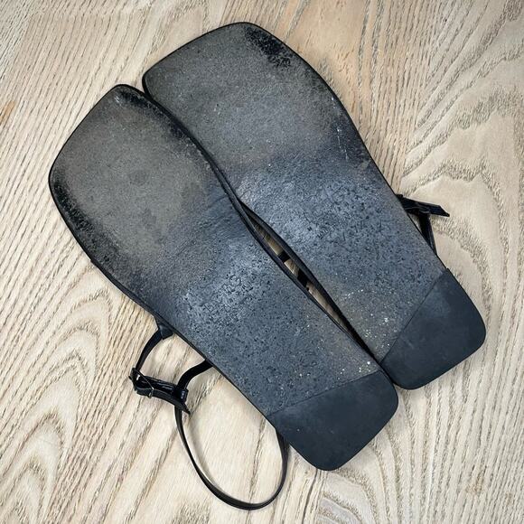 BCBGMaxAzria Gladiator Square Toe Strappy Sandals Black Size 7 - Picture 3 of 3